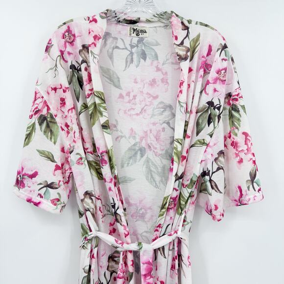 Show Me Your MuMu Brie Robe Garden of Blooms Multicolor Floral Womens Size OS - Picture 5 of 12